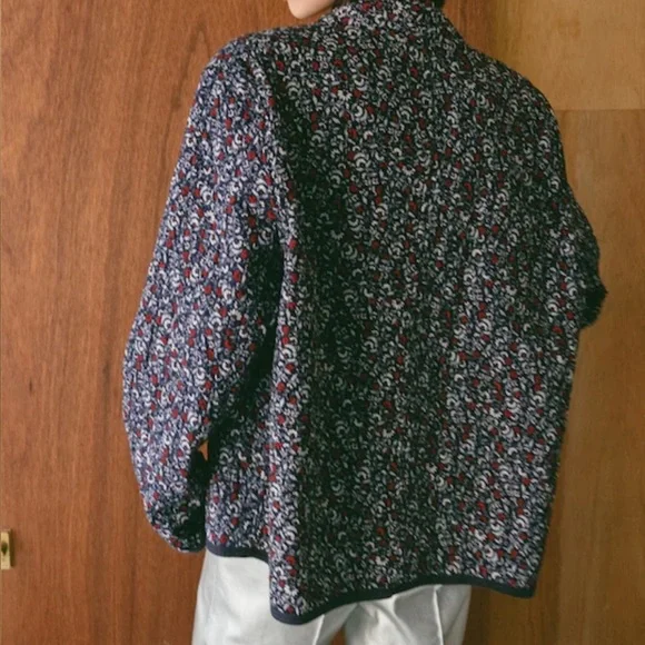 Marte Japanese Sustainable Clothing Reversible Quilted Womens Jacket Size Large - Picture 2 of 8